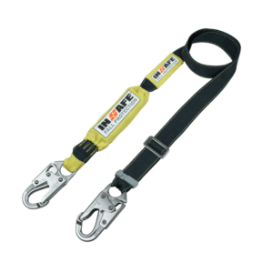 IN-8020-KR-SE   |   Eslinga Sencilla con Absorbedor Regulable en Kevlar con Herraje en Acero Inoxidable