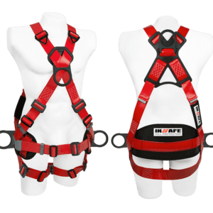 IN-8009-1ML-P | Arnés 4 Argollas Dieléctrico Light con Soporte Lumbar en Reata Poliuretano